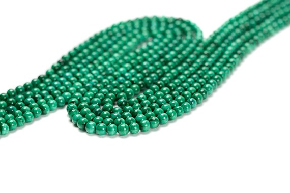 Genuine Malachite A++ Quality Round Beads 15" Full Strand 4mm 6mm 8mm 10mm 12mm