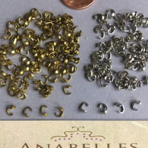 Shop Bead Tips & Knot Covers! Metal findings. NOS. Lovely vintage Bead tips. Sold by lots of 100 pieces. | Shop jewelry making and beading supplies, tools & findings for DIY jewelry making and crafts. #jewelrymaking #diyjewelry #jewelrycrafts #jewelrysupplies #beading #affiliate #ad