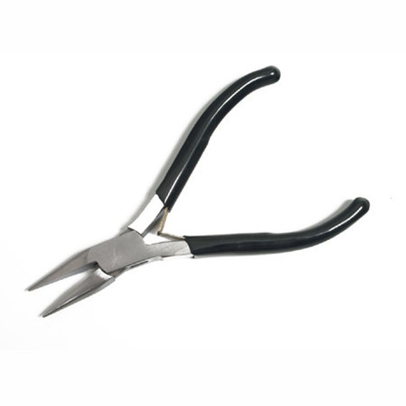 Mini Black Chain Nose Pliers For Jewelry Making And Beading - 46-493
