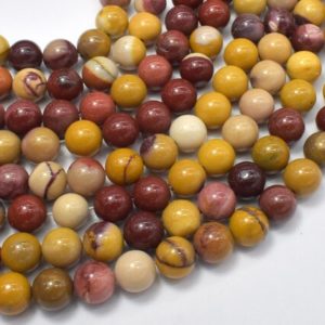 Shop Mookaite Jasper Round Beads! Mookaite Beads, Round, 8mm, 15.5 Inch, Full strand, Approx 46 beads, Hole 1 mm, A quality (320054002) | Natural genuine round Mookaite Jasper beads for beading and jewelry making.  #jewelry #beads #beadedjewelry #diyjewelry #jewelrymaking #beadstore #beading #affiliate #ad