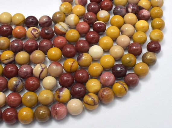 Mookaite Beads, Round, 8mm, 15.5 Inch, Full Strand, Approx 46 Beads, Hole 1 Mm, A Quality (320054002)