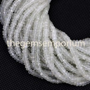 Shop Moonstone Faceted Beads! Ceylon Moonstone Faceted Rondelle Beads, Moonstone Faceted Beads, Moonstone Rondelle Beads, Ceylon Moonstone Beads, Moonstone beads | Natural genuine faceted Moonstone beads for beading and jewelry making.  #jewelry #beads #beadedjewelry #diyjewelry #jewelrymaking #beadstore #beading #affiliate #ad
