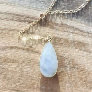 Shop Moonstone Necklaces! Moonstone Necklace Y Necklace June Birthday Healing Necklace Gemstone Jewlery Layering Necklace June  Birthstone Summer Necklace | Natural genuine Moonstone necklaces. Buy crystal jewelry, handmade handcrafted artisan jewelry for women.  Unique handmade gift ideas. #jewelry #beadednecklaces #beadedjewelry #gift #shopping #handmadejewelry #fashion #style #product #necklaces #affiliate #ad