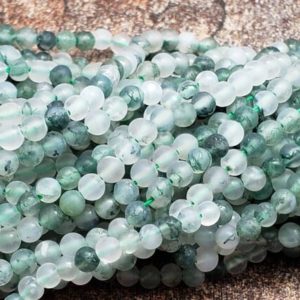 Shop Moss Agate Round Beads! 2.33mm or 3mm Moss Agate Matte Round Beads, 15 inch | Natural genuine round Moss Agate beads for beading and jewelry making.  #jewelry #beads #beadedjewelry #diyjewelry #jewelrymaking #beadstore #beading #affiliate #ad
