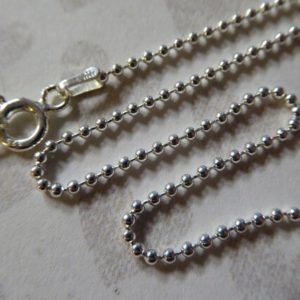 Shop Chain for Jewelry Making! Neck Chain, 16 inch, Sterling Silver BALL Chain, Finished Necklace, for jewelry wholesale solo.done – D788.16 simple hp | Shop jewelry making and beading supplies, tools & findings for DIY jewelry making and crafts. #jewelrymaking #diyjewelry #jewelrycrafts #jewelrysupplies #beading #affiliate #ad