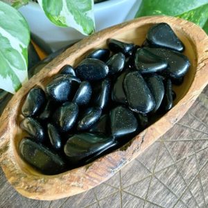 Shop Tumbled Onyx Crystals & Pocket Stones! Black Onyx Tumbled Stone | Protection Shielding Defense Dispel Negative Energy Grounding Healing Crystal | Natural genuine stones & crystals in various shapes & sizes. Buy raw cut, tumbled, or polished gemstones for making jewelry or crystal healing energy vibration raising reiki stones. #crystals #gemstones #crystalhealing #crystalsandgemstones #energyhealing #affiliate #ad