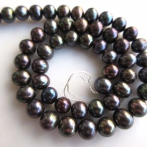 Shop Pearl Round Beads! Rainbow Fresh Water Pearl Round Beads, Natural Cultured Pearls, High Lustre Loose Pearls, 1 Strand, 13 Inches, 6mm To 7mm Each, SKU-FP34 | Natural genuine round Pearl beads for beading and jewelry making.  #jewelry #beads #beadedjewelry #diyjewelry #jewelrymaking #beadstore #beading #affiliate #ad