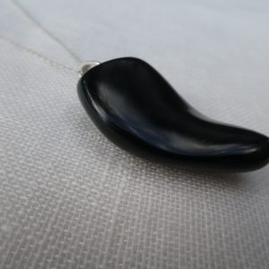 Shop Jet Pendants! PENDANT polished Whitby jet gemstone | Natural genuine Jet pendants. Buy crystal jewelry, handmade handcrafted artisan jewelry for women.  Unique handmade gift ideas. #jewelry #beadedpendants #beadedjewelry #gift #shopping #handmadejewelry #fashion #style #product #pendants #affiliate #ad
