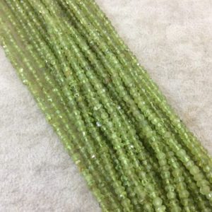 Shop Peridot Faceted Beads! 4mm Peridot Rondelle Beads | Natural genuine faceted Peridot beads for beading and jewelry making.  #jewelry #beads #beadedjewelry #diyjewelry #jewelrymaking #beadstore #beading #affiliate #ad