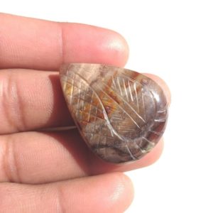 Shop Petrified Wood Cabochons! 37x28x6 MM Amazing Petrified Wood Stone Carved Cabochon Pear Shape Gemstone 46.8 Carat Petrified Wood Cabochon For Pendant | Natural genuine stones & crystals in various shapes & sizes. Buy raw cut, tumbled, or polished gemstones for making jewelry or crystal healing energy vibration raising reiki stones. #crystals #gemstones #crystalhealing #crystalsandgemstones #energyhealing #affiliate #ad
