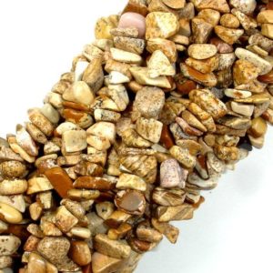 Shop Picture Jasper Chip & Nugget Beads! Picture Jasper, 4mm – 9mm Chips Beads, 33 Inch, Long full strand, Hole 0.8 mm (345005001) | Natural genuine chip Picture Jasper beads for beading and jewelry making.  #jewelry #beads #beadedjewelry #diyjewelry #jewelrymaking #beadstore #beading #affiliate #ad