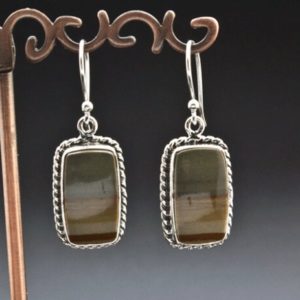 Shop Picture Jasper Earrings! Sterling Silver Wildhorse Picture Jasper Earrings | Natural genuine Picture Jasper earrings. Buy crystal jewelry, handmade handcrafted artisan jewelry for women.  Unique handmade gift ideas. #jewelry #beadedearrings #beadedjewelry #gift #shopping #handmadejewelry #fashion #style #product #earrings #affiliate #ad