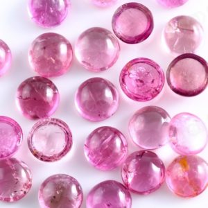 Shop Pink Tourmaline Cabochons! Light Pink Tourmaline Cabochon 6mm Round – per stone | Natural genuine stones & crystals in various shapes & sizes. Buy raw cut, tumbled, or polished gemstones for making jewelry or crystal healing energy vibration raising reiki stones. #crystals #gemstones #crystalhealing #crystalsandgemstones #energyhealing #affiliate #ad