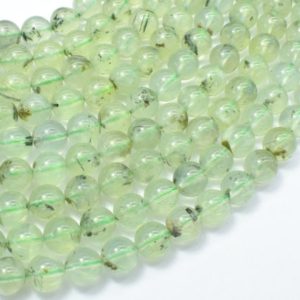 Shop Prehnite Round Beads! Prehnite, 8mm, Round Beads, 15.5 Inch, Full strand, Approx 47 beads, Hole 1mm, A quality (265054010) | Natural genuine round Prehnite beads for beading and jewelry making.  #jewelry #beads #beadedjewelry #diyjewelry #jewelrymaking #beadstore #beading #affiliate #ad