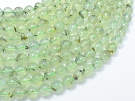 Prehnite, 8mm, Round Beads, 15.5 Inch, Full Strand, Approx 47 Beads, Hole 1mm, A Quality (265054010)