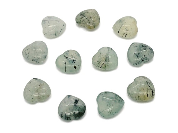 Prehnite Gemstone Heart – Heart Crystal - Healing Stones – Carving Heart - Natural Stones - 20x20x8 - He1268