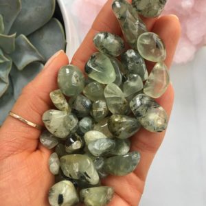 Shop Tumbled Prehnite Crystals & Pocket Stones! 20g of Prehnite, Mini tumbled stone, Tumbled Prehnite, Prehnite, Tumble Crystal, Prehnite Chips, Natural Prehnite, | Natural genuine stones & crystals in various shapes & sizes. Buy raw cut, tumbled, or polished gemstones for making jewelry or crystal healing energy vibration raising reiki stones. #crystals #gemstones #crystalhealing #crystalsandgemstones #energyhealing #affiliate #ad