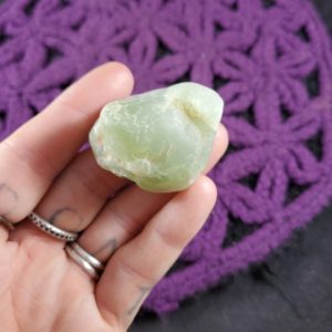 Shop Tumbled Prehnite Crystals & Pocket Stones! Prehnite with Epidote Botryoidal Lightly Tumbled Polished Crystal Stones Crystals Mali | Natural genuine stones & crystals in various shapes & sizes. Buy raw cut, tumbled, or polished gemstones for making jewelry or crystal healing energy vibration raising reiki stones. #crystals #gemstones #crystalhealing #crystalsandgemstones #energyhealing #affiliate #ad