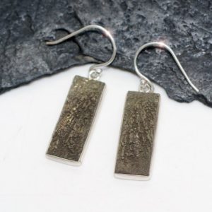 Shop Pyrite Earrings! Gold Rush – Natural Pyrite Sun Crystal Sterling Silver Earrings | Natural genuine Pyrite earrings. Buy crystal jewelry, handmade handcrafted artisan jewelry for women.  Unique handmade gift ideas. #jewelry #beadedearrings #beadedjewelry #gift #shopping #handmadejewelry #fashion #style #product #earrings #affiliate #ad