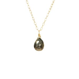 Shop Pyrite Pendants! Pyrite necklace, healing stone necklace, gold drop necklace, fools gold pendant, mineral jewelry, dainty 14k gold filled chain | Natural genuine Pyrite pendants. Buy crystal jewelry, handmade handcrafted artisan jewelry for women.  Unique handmade gift ideas. #jewelry #beadedpendants #beadedjewelry #gift #shopping #handmadejewelry #fashion #style #product #pendants #affiliate #ad