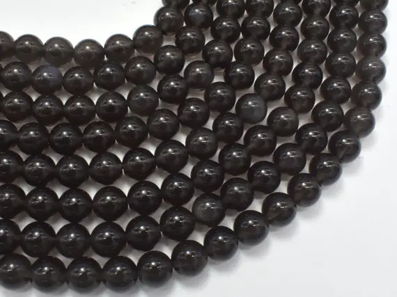 Ice Rainbow Obsidian Beads, 8mm (7.8mm) Round Beads, 15.5 Inch, Full Strand, Approx. 52 Beads, Hole 1mm (366054014)