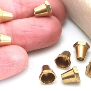 Shop Cord Tips! Raw Brass Cord End Caps, Solid Brass Bead Caps, Brass Cord Tip, Brass Cone Cap, Raw Brass Jewelry Findings | Shop jewelry making and beading supplies, tools & findings for DIY jewelry making and crafts. #jewelrymaking #diyjewelry #jewelrycrafts #jewelrysupplies #beading #affiliate #ad