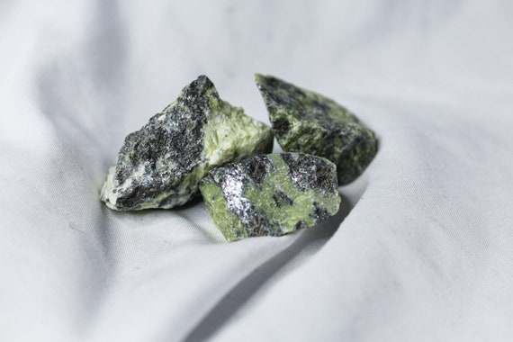 Raw Serpentine With Pyrite Inclusions