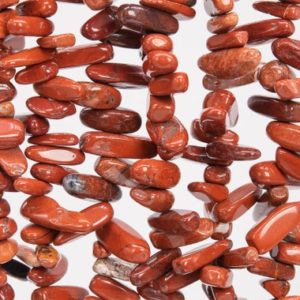 Shop Red Jasper Chip & Nugget Beads! Genuine Natural Jasper Gemstone Beads 12-24×3-5MM Red Stick Pebble Chip A Quality Loose Beads (111245) | Natural genuine chip Red Jasper beads for beading and jewelry making.  #jewelry #beads #beadedjewelry #diyjewelry #jewelrymaking #beadstore #beading #affiliate #ad
