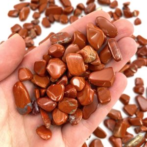 Shop Tumbled Red Jasper Crystals & Pocket Stones! 20g of Red Jasper, mini tumbled stones, tumbled crystal, tumbled red jasper, red jasper chips, crystal chips | Natural genuine stones & crystals in various shapes & sizes. Buy raw cut, tumbled, or polished gemstones for making jewelry or crystal healing energy vibration raising reiki stones. #crystals #gemstones #crystalhealing #crystalsandgemstones #energyhealing #affiliate #ad