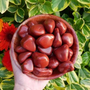 Shop Tumbled Red Jasper Crystals & Pocket Stones! Red Jasper LARGE Tumbled Stones – Polished Red Jasper | Natural genuine stones & crystals in various shapes & sizes. Buy raw cut, tumbled, or polished gemstones for making jewelry or crystal healing energy vibration raising reiki stones. #crystals #gemstones #crystalhealing #crystalsandgemstones #energyhealing #affiliate #ad