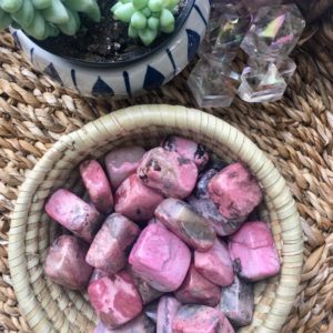 Shop Tumbled Rhodonite Crystals & Pocket Stones! Rhodonite tumbled stone, Large Rhodonite tumbled stone, tumbled rhodonite, rhodonite stone, rhodonite crystal, tumbled stone, Pink Rhodonite | Natural genuine stones & crystals in various shapes & sizes. Buy raw cut, tumbled, or polished gemstones for making jewelry or crystal healing energy vibration raising reiki stones. #crystals #gemstones #crystalhealing #crystalsandgemstones #energyhealing #affiliate #ad