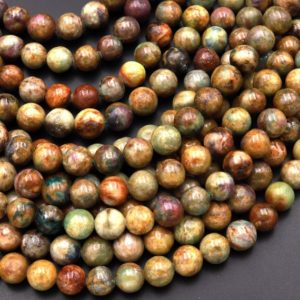 Natural Ruby Fuchsite 6mm 8mm 10mm 12mm Round Beads Gemstone 15.5" Strand