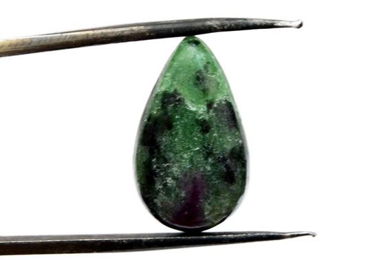 Ruby Zoisite Cabochon Stone (26mm X 19mm X 5mm) 26cts - Drop Crystal Cab - Gem For Ring