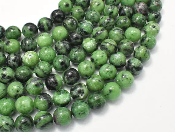 Ruby Zoisite, Round, 10mm, 15.5 Inch, Full Strand, Approx. 40 Beads, Hole 1mm (394054007)