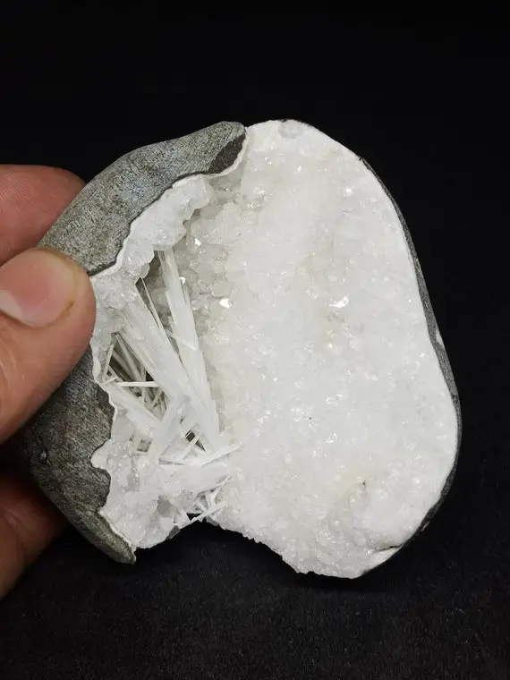 Amazing Rare High Quality Scolecite Geodes, Scolecite Cluster