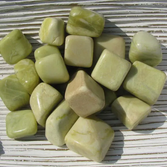 Serpentine - Healerite - Serpentine Stone -  Healerite Stone - Tumbled Stones - Serpentine Crystal - Healerite Crystal - Heart Chakra Stone