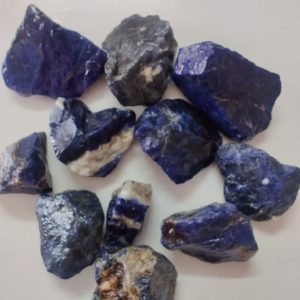 Shop Raw & Rough Sodalite Stones! Natural Sodalite Rough Stones, Raw Sodalite Crystal Stones, Reiki & Crystal Healing | Natural genuine stones & crystals in various shapes & sizes. Buy raw cut, tumbled, or polished gemstones for making jewelry or crystal healing energy vibration raising reiki stones. #crystals #gemstones #crystalhealing #crystalsandgemstones #energyhealing #affiliate #ad