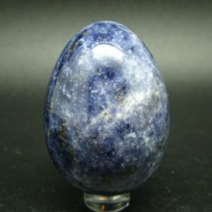 Shop Sodalite Shapes! Canadian Treasure from the Earth!!  Blue Sodalite Egg From Quebec, Canada – 2.2" | Natural genuine stones & crystals in various shapes & sizes. Buy raw cut, tumbled, or polished gemstones for making jewelry or crystal healing energy vibration raising reiki stones. #crystals #gemstones #crystalhealing #crystalsandgemstones #energyhealing #affiliate #ad