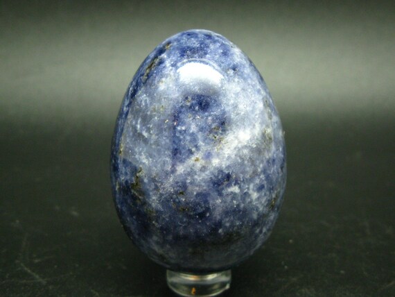 Canadian Treasure From The Earth!!  Blue Sodalite Egg From Quebec, Canada - 2.2"