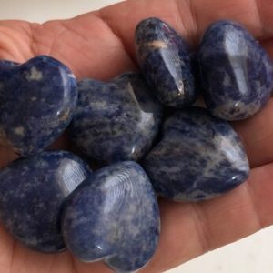 Shop Sodalite Shapes! Sodalite Tiny Gemstone Puffy Heart, spiritual Stone, Healing Stone, Healing Crystal, Chakra | Natural genuine stones & crystals in various shapes & sizes. Buy raw cut, tumbled, or polished gemstones for making jewelry or crystal healing energy vibration raising reiki stones. #crystals #gemstones #crystalhealing #crystalsandgemstones #energyhealing #affiliate #ad