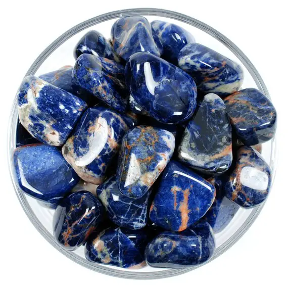 Sodalite Tumbled Stone, Sodalite, Tumbled Stones, Stones, Crystals, Rocks, Gifts, Gemstones, Gems, Zodiac Crystals, Healing Crystals, Favors