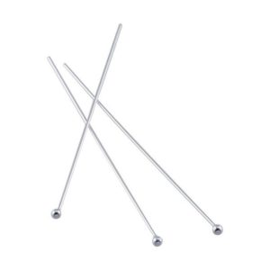 Shop Head Pins & Eye Pins! Sterling Silver Ball Headpins, 2" / 22 Guage,100 PCS, Headpin, Head Pins, Ball Pin 22GA, 22 GA, Jewelry Repair, Wholesale Headpins,  BALLPIN | Shop jewelry making and beading supplies, tools & findings for DIY jewelry making and crafts. #jewelrymaking #diyjewelry #jewelrycrafts #jewelrysupplies #beading #affiliate #ad