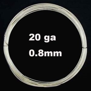 Shop Wire! Sterling Silver Wire – 20 Gauge, Ga – Half Hard Round Wire, Jewelry Making Wire (3 feet) SKU: 207005 | Shop jewelry making and beading supplies, tools & findings for DIY jewelry making and crafts. #jewelrymaking #diyjewelry #jewelrycrafts #jewelrysupplies #beading #affiliate #ad