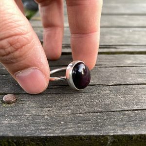 Shop Sugilite Rings! Natural Purple Sugilite Silver Ring, Purple African Sugilite Stone Ring, Oval Shape, Simple Design, Special Piece, Completely Handmade | Natural genuine Sugilite rings, simple unique handcrafted gemstone rings. #rings #jewelry #shopping #gift #handmade #fashion #style #affiliate #ad