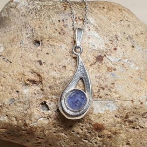 Shop Tanzanite Pendants! Teardrop Tanzanite pendant. 925 sterling silver. Reiki jewelry uk. Violet Flame necklace. December Birthstone. 6mm stone | Natural genuine Tanzanite pendants. Buy crystal jewelry, handmade handcrafted artisan jewelry for women.  Unique handmade gift ideas. #jewelry #beadedpendants #beadedjewelry #gift #shopping #handmadejewelry #fashion #style #product #pendants #affiliate #ad