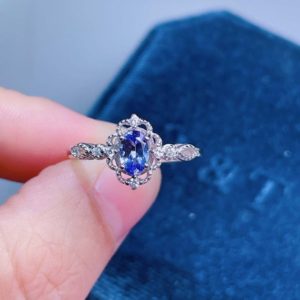 Shop Tanzanite Rings! Handmade Tanzanite Ring, Natural Tanzanite Ring, Statement Rings, Genuine Sterling Silver Ring, December Birthstone Ring, Ring Gift For Her | Natural genuine Tanzanite rings, simple unique handcrafted gemstone rings. #rings #jewelry #shopping #gift #handmade #fashion #style #affiliate #ad