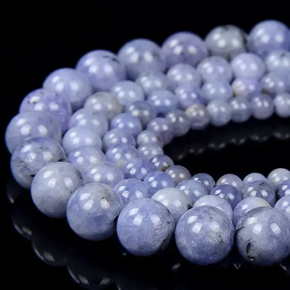 Natural Tanzanite Gemstone Grade Aa Round 4mm 5mm 6mm 7mm 8mm Loose Beads (d326)