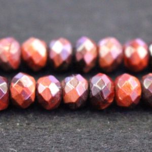Shop Tiger Eye Faceted Beads! Natural Faceted Gemstone Rondelle Beads,Abacus Gemstone Beads Wholesale Supply,one strand 15" | Natural genuine faceted Tiger Eye beads for beading and jewelry making.  #jewelry #beads #beadedjewelry #diyjewelry #jewelrymaking #beadstore #beading #affiliate #ad