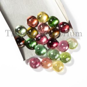 Shop Tourmaline Round Beads! 1 Pc, AAA Quality Multi Tourmaline Round Loose Gemstone, 10mm Multi Tourmaline Cabochon, Smooth Tourmaline Cab, Tourmaline Gemstone | Natural genuine round Tourmaline beads for beading and jewelry making.  #jewelry #beads #beadedjewelry #diyjewelry #jewelrymaking #beadstore #beading #affiliate #ad