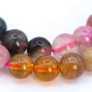 Shop Tourmaline Round Beads! 77 / 38 Pcs – 5MM Multicolor Tourmaline Beads Grade A+ Genuine Natural Round Gemstone Loose Beads (116570) | Natural genuine round Tourmaline beads for beading and jewelry making.  #jewelry #beads #beadedjewelry #diyjewelry #jewelrymaking #beadstore #beading #affiliate #ad
